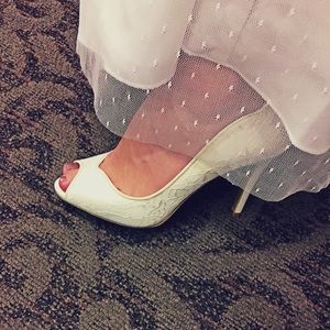 Ivory David’s Bridal ‘Layla’ shoes—never worn!